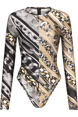 AREA Chain link-print bodysuit