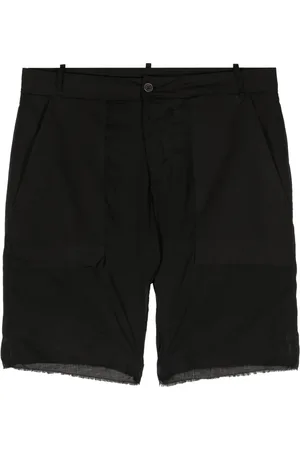 MASNADA Frayed cotton shorts