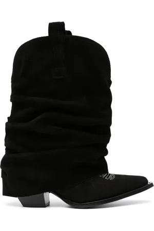 R13 Low Rider distressed cowbody boots