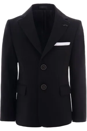 M. Moustache Peak-lapel twill blazer