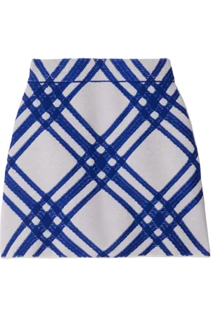 Burberry Checked wool skirt