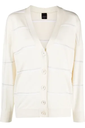LORENA ANTONIAZZI Striped knitted cardigan