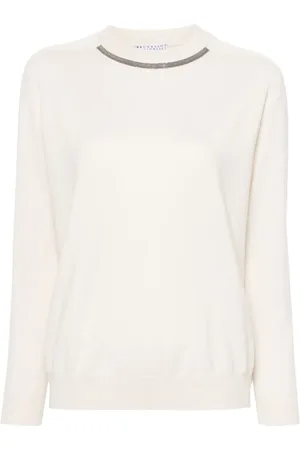 Brunello Cucinelli Monili-chain knitted top