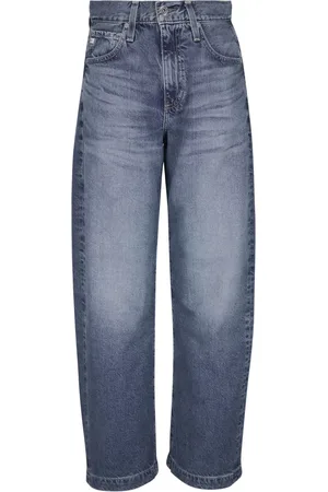 AG Jeans Logo-patch straight jeans