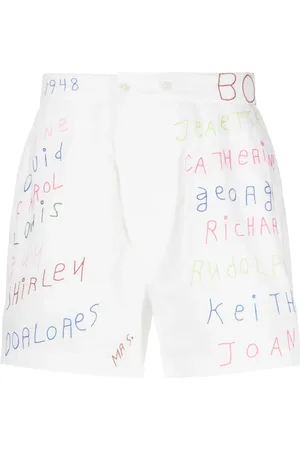 BODE Familial Hall cotton shorts