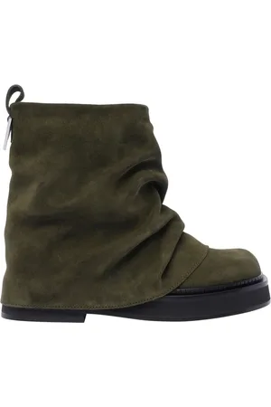 The Attico Logo-plaque boots