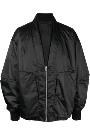 SONGZIO Collarless double-neck bomber jacket