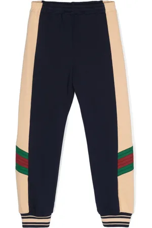 Gucci Web-detail cotton track trousers