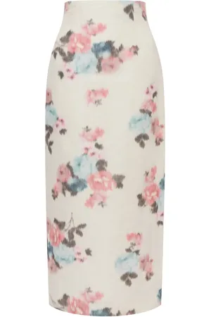 Serafini Floral-print midi shirt