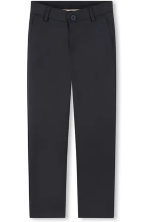 HUGO BOSS Straight-leg wool-blend trousers