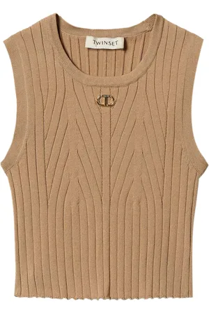 Twin-Set Ribbed tank top