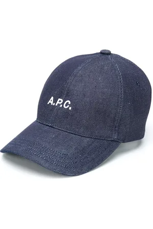 A.P.C. Embroidered logo denim cap