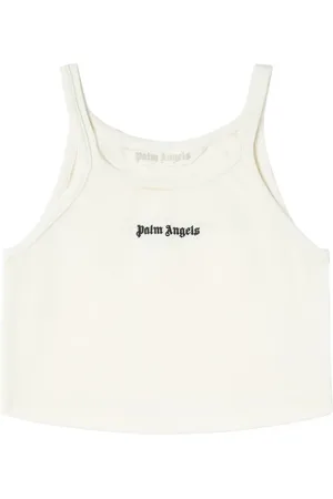 Palm Angels Logo-print cotton tank top