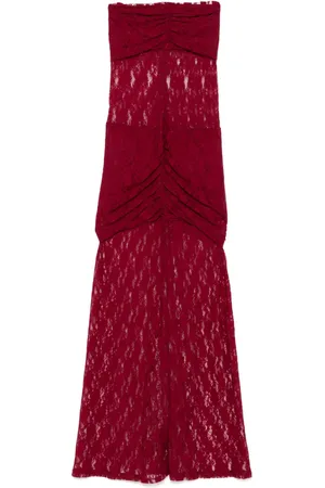 ROTATE Lace maxi dress