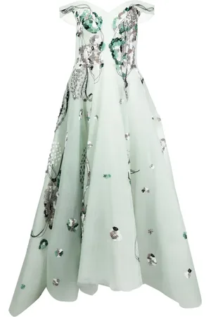 Saiid Kobeisy Off-shoulder beaded tulle dress