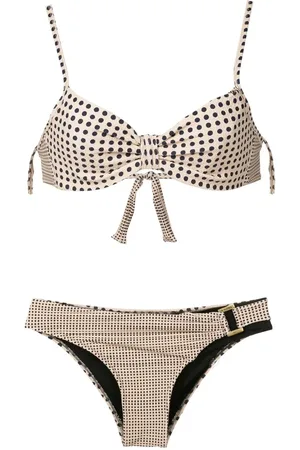 AMIR SLAMA Polka-dot hardware-detail bikini