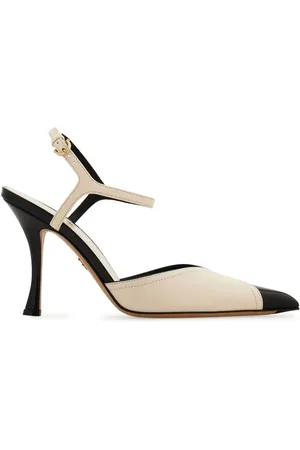 Salvatore Ferragamo 95mm contrasting-inlays pumps