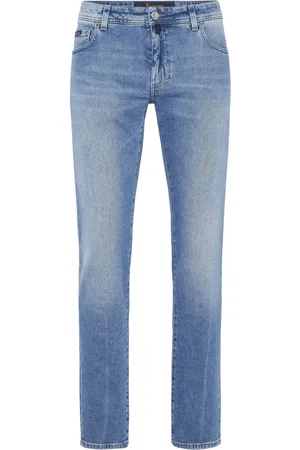 BILLIONAIRE Logo-appliqu?? straight-leg jeans