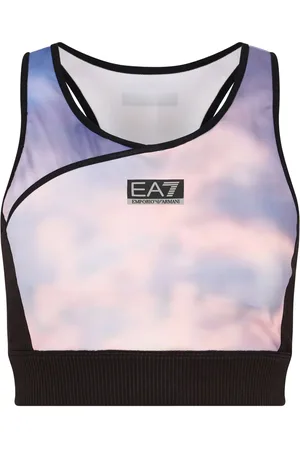 EA7 Logo-print compression top