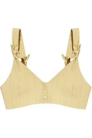 Ganni Knot-detail cropped top