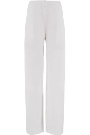 Salvatore Ferragamo Patch-detail linen-blend trousers