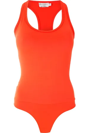 AMIR SLAMA Plain racer back bodysuit
