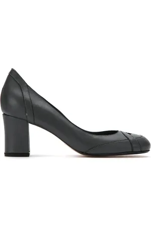 Sarah Chofakian Panelled leather pumps