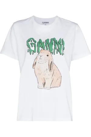 Ganni Rabbit logo T-shirt