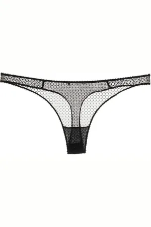 Kiki de Montparnasse Crochet semi-sheer thong