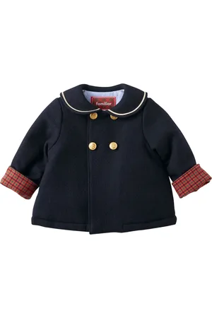 Familiar Double-breasted wool coat
