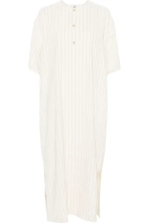 Totême Pinstripe midi dress
