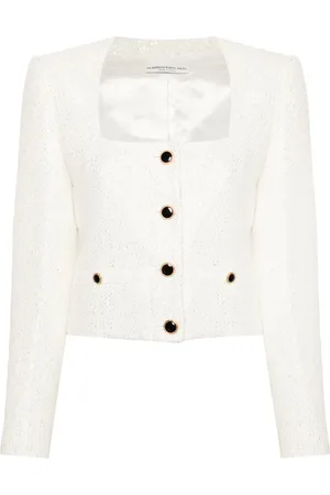 Alessandra Rich Sequin-design tweed jacket