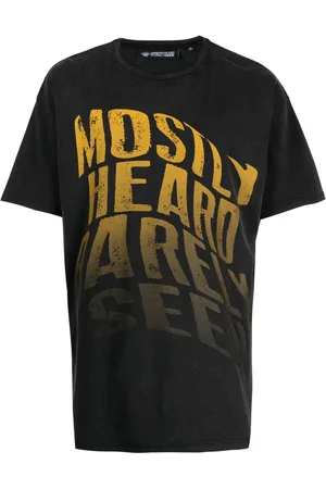 MOSTLY HEARD RARELY SEEN Faded Warped cotton T-shirt