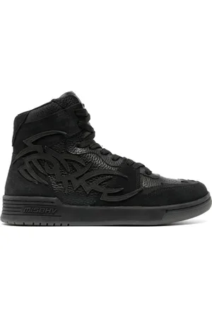 MISBHV Panelled high-top leather sneakers