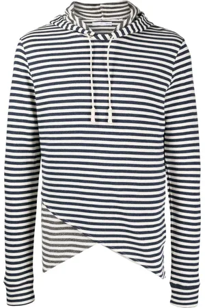 PRIVATE STOCK Striped cotton hoodie
