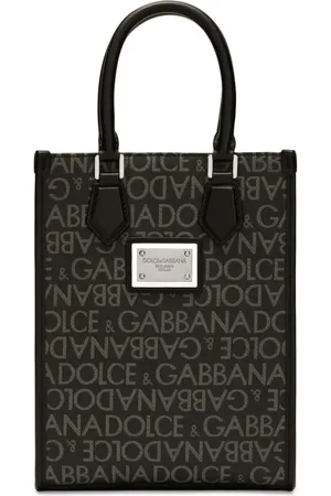 Dolce & Gabbana Logo-print cotton-blend tote bag