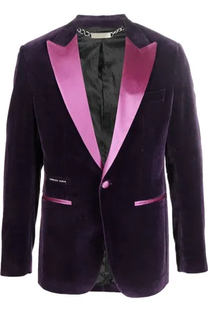 Philipp Plein Single-breasted velvet blazer
