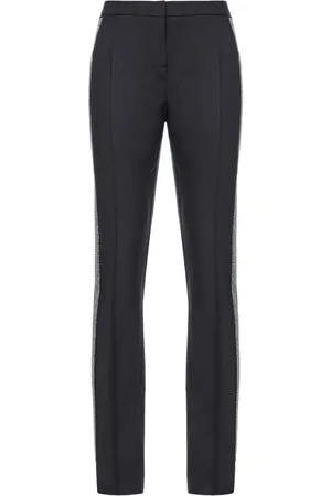 Pinko Rhinestone-embellished slim-cut trousers