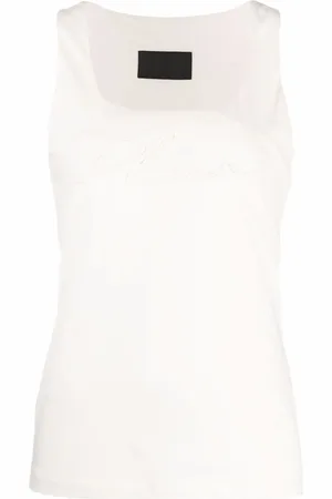 Philipp Plein Logo-embroidered vest top