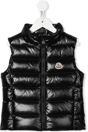 Moncler Padded logo-patch detail gilet
