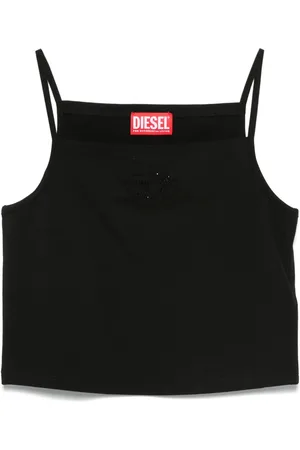 Diesel Rhinestone-logo tank top