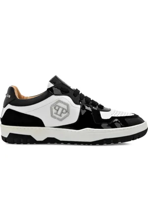 Philipp Plein Panelled leather sneakers