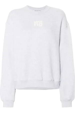 Alexander Wang Logo-embossed cotton sweatshirt