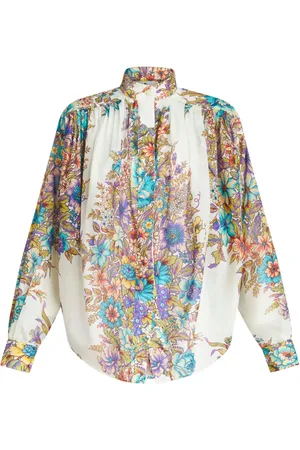 Etro Floral-print cotton blouse