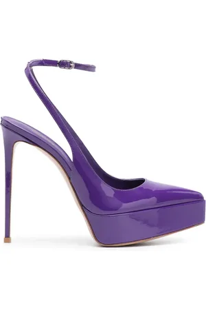 LE SILLA Uma 130mm patent-finish pumps