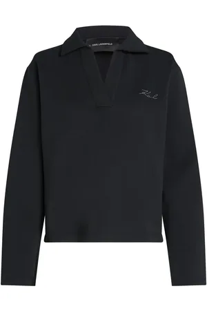 Karl Lagerfeld Logo-print V-neck sweatshirt
