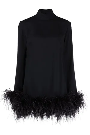 ‎Taller Marmo‎ Gina feather-trim mini dress