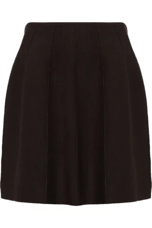 JNBY Ribbed-detailed knitted skirt