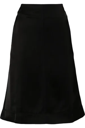 Totême Panelled satin midi skirt