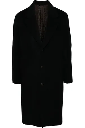 MAN ON THE BOON. Wool-blend single-breasted coat